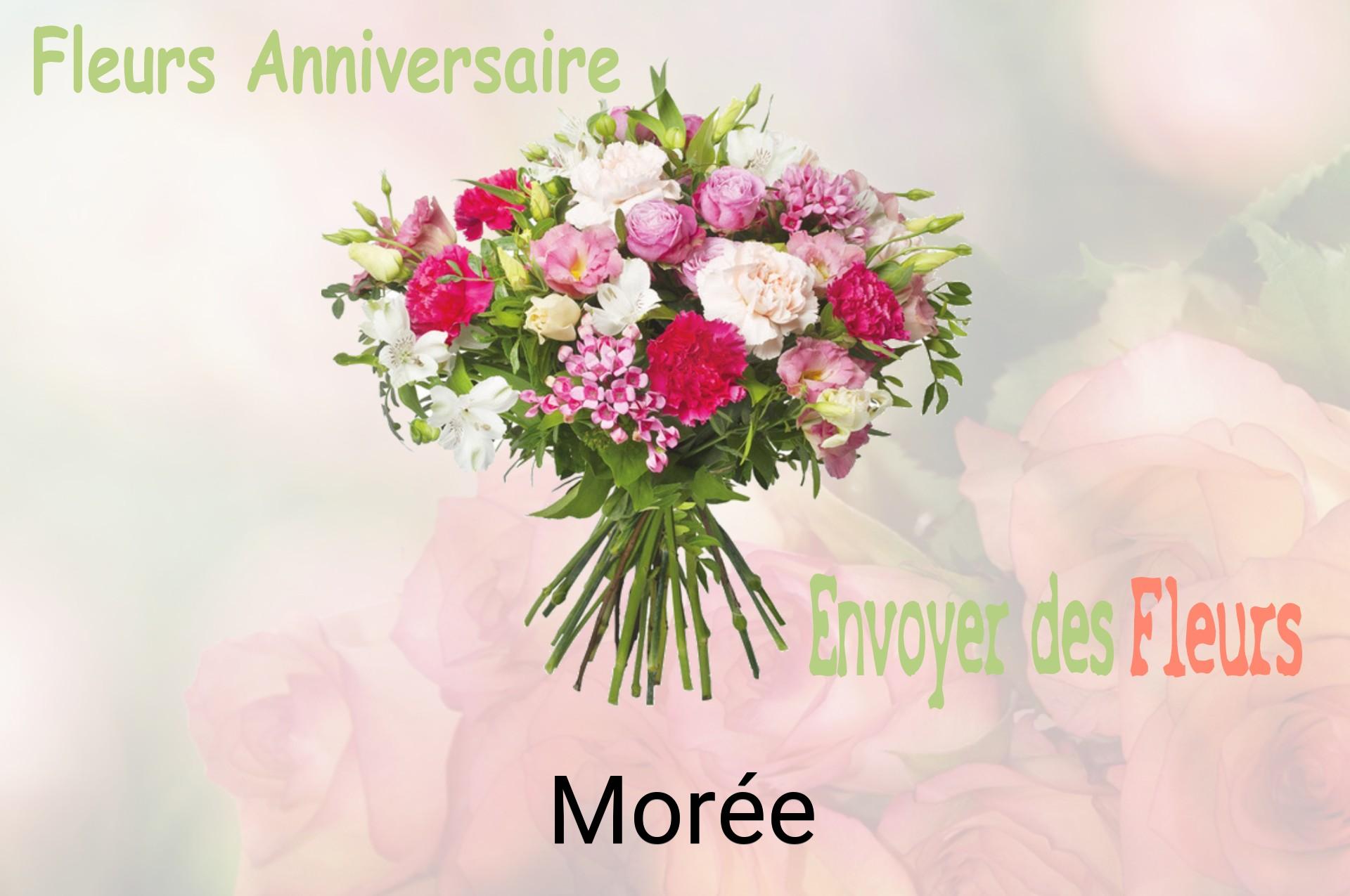 Bouquet de fleurs d’anniversaire livré à Morée